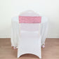 5 Pack | Pink Sequin Spandex Chair Sashes | 6"x15"