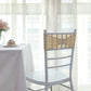 Beige 5 Inch X 14 Inch Spandex Stretch Chair Sashes With Diamond Buckle 5 Pack