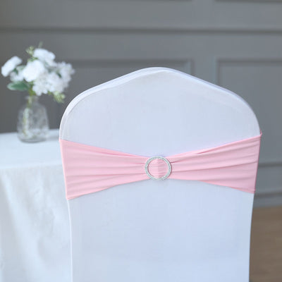 Elevate Your Event with Pink Spandex Chair Sashes