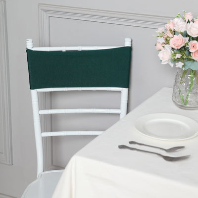 Elegant Design of Hunter Emerald Green Chair Sashes