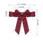 5 Pack | Burgundy | Reversible Chair Sashes with Buckle | Double Sided Pre-tied Bow Tie Chair Bands | Satin & Faux Leather