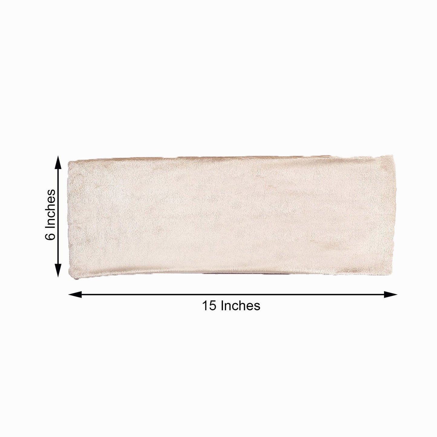 Decorative Champagne Chair Bands In Velvet 5 Pack