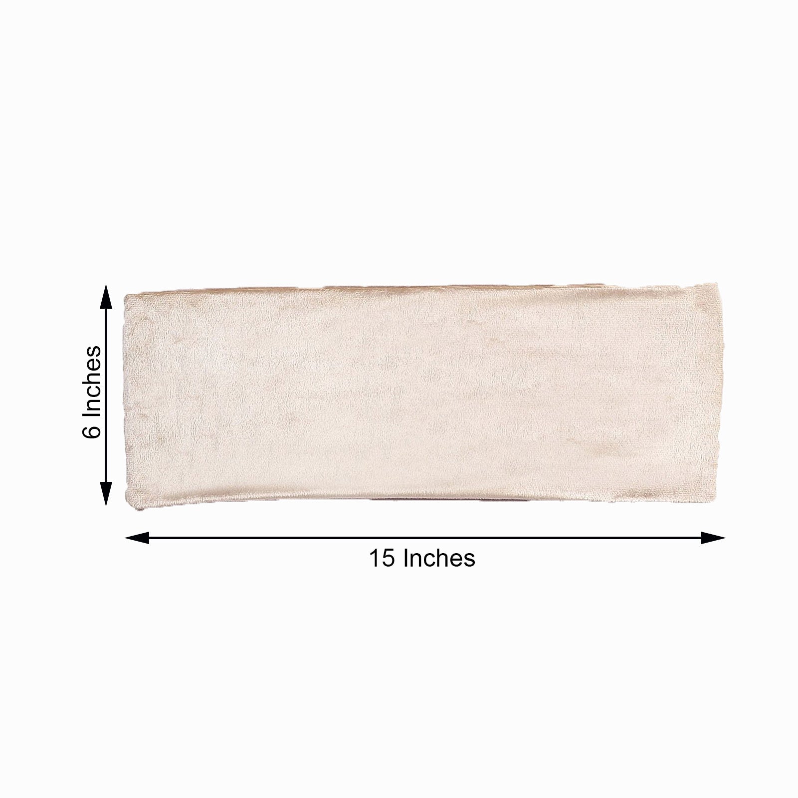 Decorative Champagne Chair Bands In Velvet 5 Pack