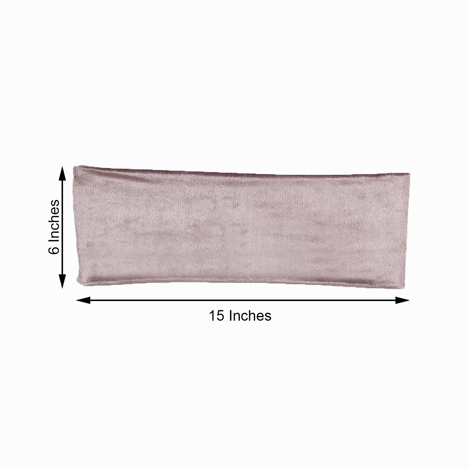 Stretchy Velvet Chair Sashes 5 Pack Mauve With Ruffles 