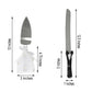 Bride & Groom Cake Server Set - Stainless Steel Wedding Cake Knife And Server Set