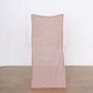 Rose gold metallic shimmer tinsel spandex stretch chair slipcover