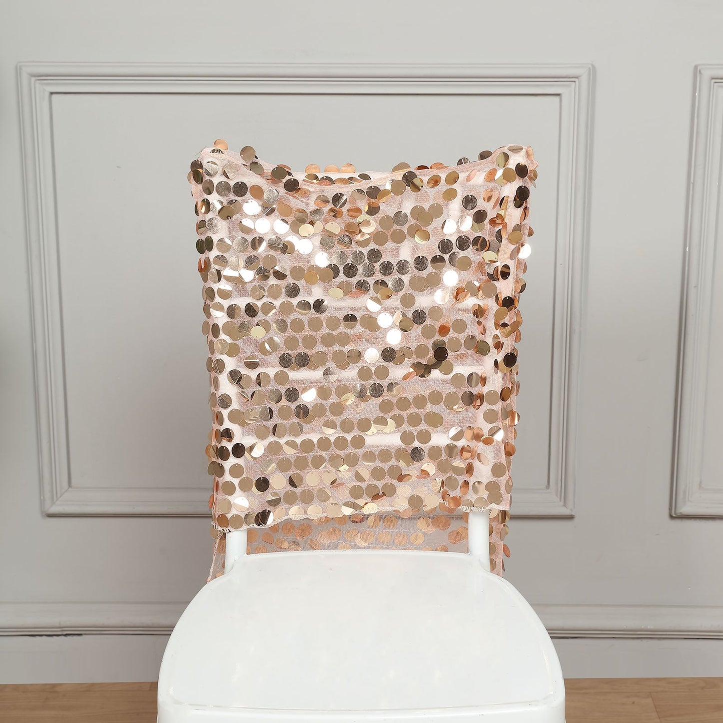 Big Payette Sequin Slipcover For Chiavari Chair