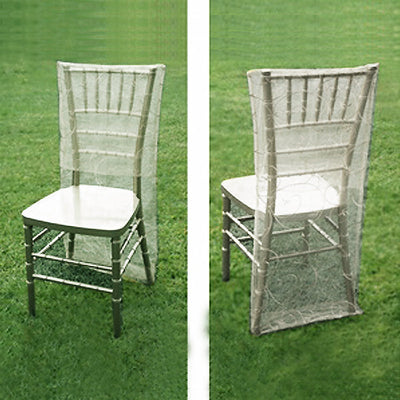 Versatility of Silver Organza Chiavari Chair Covers