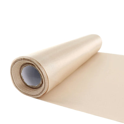 Luxurious Texture of Beige Satin Fabric