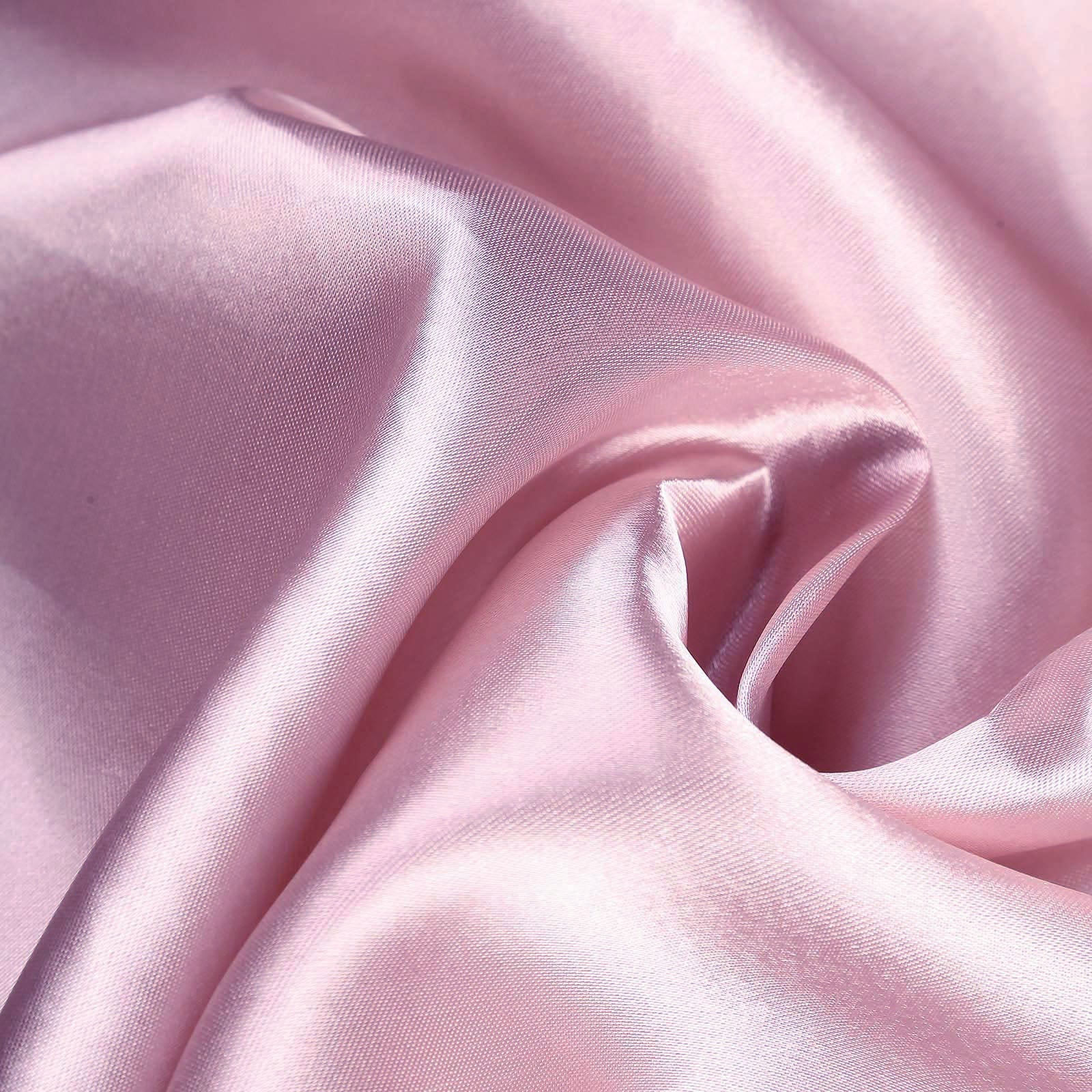 Pink 120 Inch Satin Round Tablecloth#whtbkgd