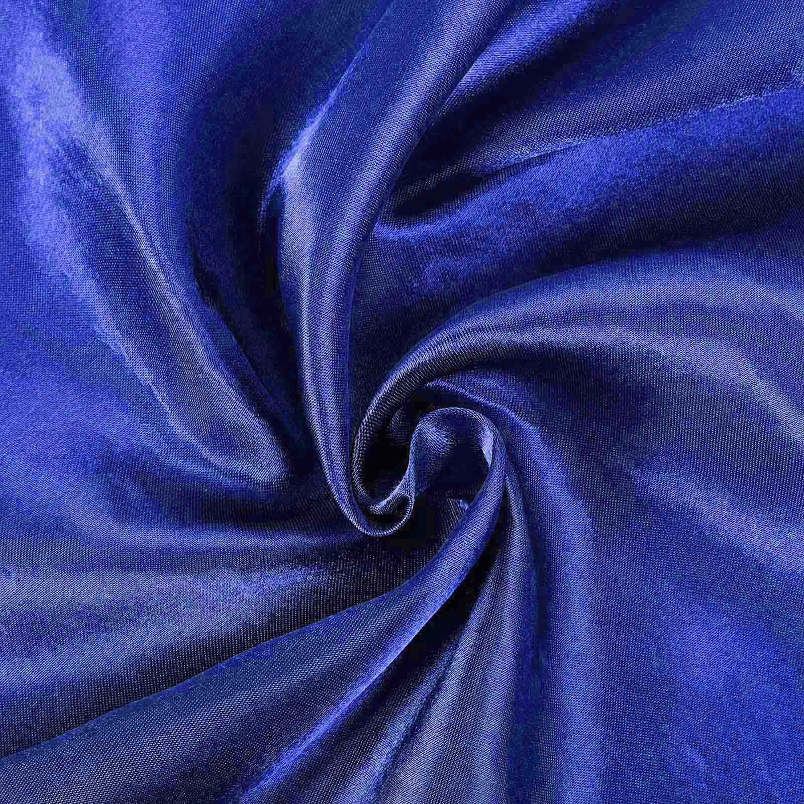 Royal Blue 108 Inch Satin Round Tablecloth#whtbkgd