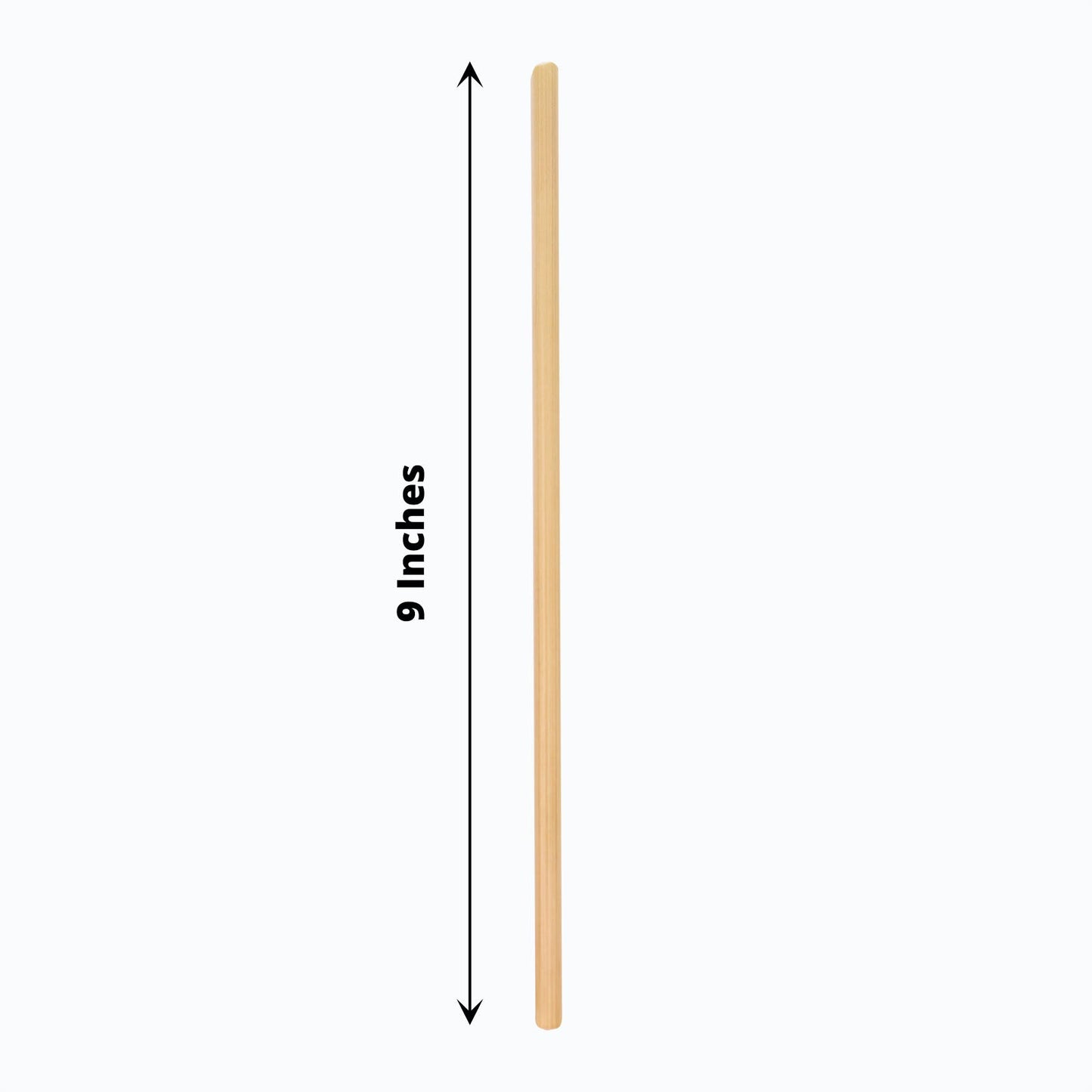 100 Pack Natural Wheat 9 Inch Disposable Drinking Straws