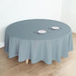 Polyester Round Tablecloth 108 Inch in Dusty Blue Color
