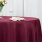 108inch Burgundy 200 GSM Premium Polyester Round Tablecloth