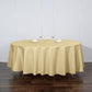 108" Champagne Polyester Round Tablecloth