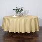 Round Tablecloth 108 Inch Champagne Polyester