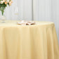 108inch Champagne 200 GSM  Premium Polyester Round Tablecloth