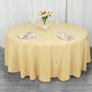 108inch Champagne 200 GSM  Premium Polyester Round Tablecloth