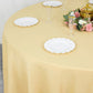 108inch Champagne 200 GSM Premium Polyester Round Tablecloth