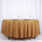 108inches Gold Polyester Round Tablecloth