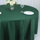 Hunter Emerald Green 108 Inch Polyester Round Tablecloth