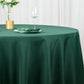 108inch Hunter Emerald Green 200 GSM Premium Polyester Round Tablecloth