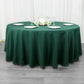 108inch Hunter Emerald Green 200 GSM Premium Polyester Round Tablecloth
