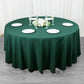 108" Hunter Emerald Green Premium Polyester Round Tablecloth - 220GSM
