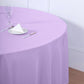 108inch Lavender Lilac Polyester Round Tablecloth
