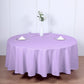 108inch Lavender Lilac Polyester Round Tablecloth