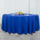 108inch Royal Blue 200 GSM Premium Polyester Round Tablecloth