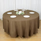 108inch Taupe Polyester Round Tablecloth