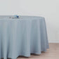 Seamless Polyester Tablecloth in Dusty Blue Round Shape 120 Inch