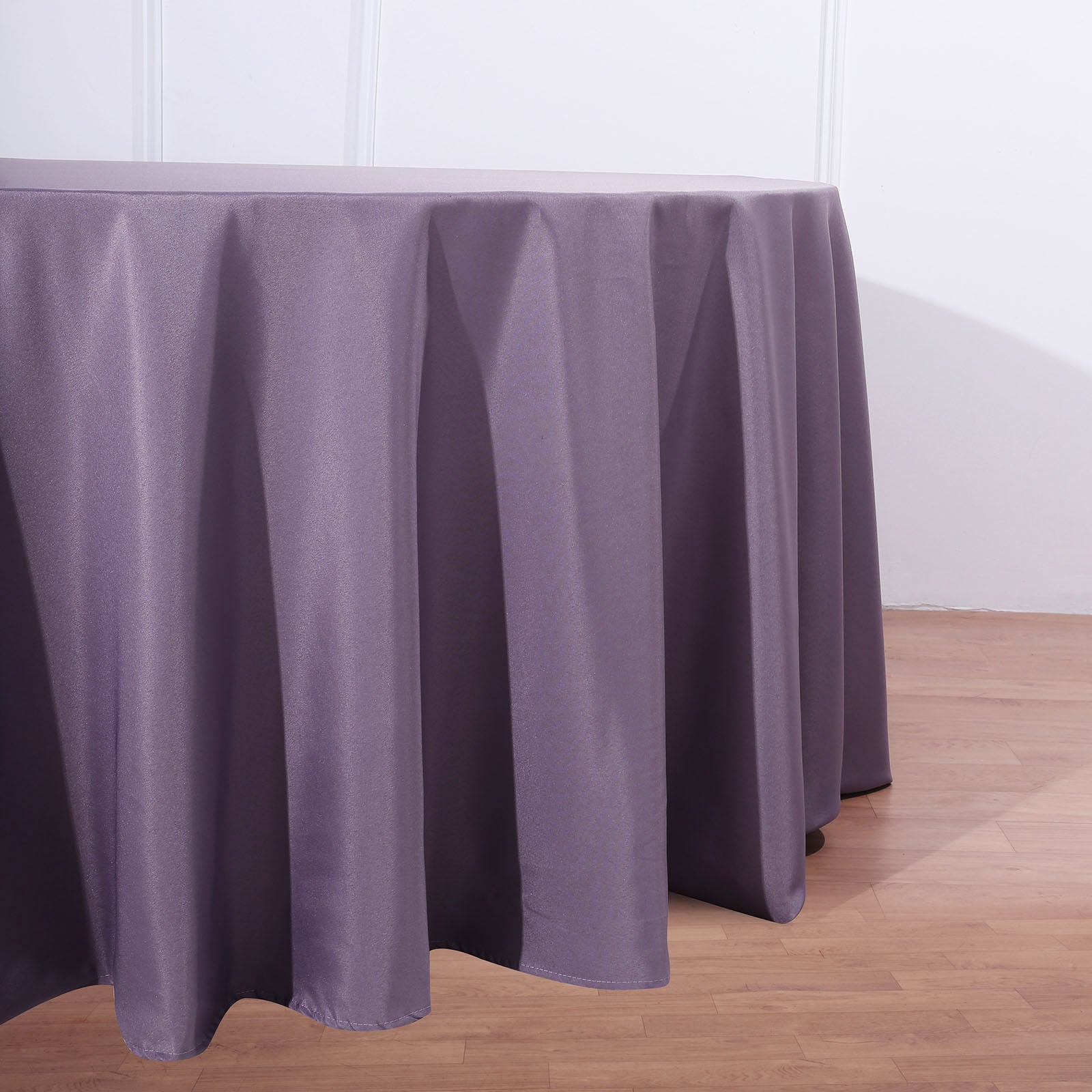 Seamless Violet Amethyst Polyester Round Tablecloth 132 Inch