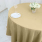 Polyester Round Tablecloth in Champagne Seamless 120 Inch