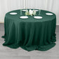 132" Hunter Emerald Green Seamless Premium Polyester Round Tablecloth - 220GSM