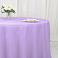 132inc Lavender Lilac Seamless Polyester Round Tablecloth