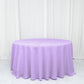 132" Lavender Lilac Seamless Polyester Round Tablecloth