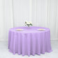 132inc Lavender Lilac Seamless Polyester Round Tablecloth