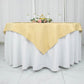 54inch Champagne 200 GSM Seamless Premium Polyester Square Table Overlay