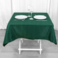 54inch Hunter Emerald Green 200 GSM Seamless Premium Polyester Square Tablecloth