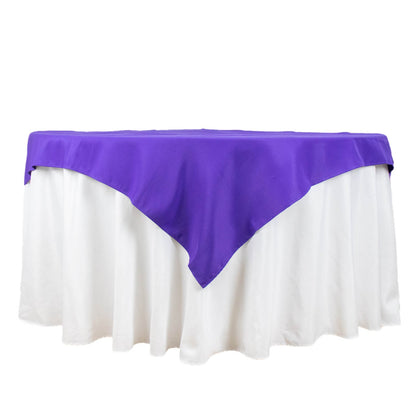 54inch Purple 200 GSM Seamless Premium Polyester Square Table Overlay