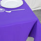 54inch Purple 200 GSM Seamless Premium Polyester Square Table Overlay