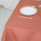 54inch Terracotta 200 GSM Seamless Premium Polyester Square Table Overlay