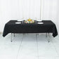 54"x96" Black Premium Polyester Rectangle Tablecloth - 220GSM