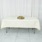 54"x96" Ivory Premium Polyester Rectangular Tablecloth - 220GSM