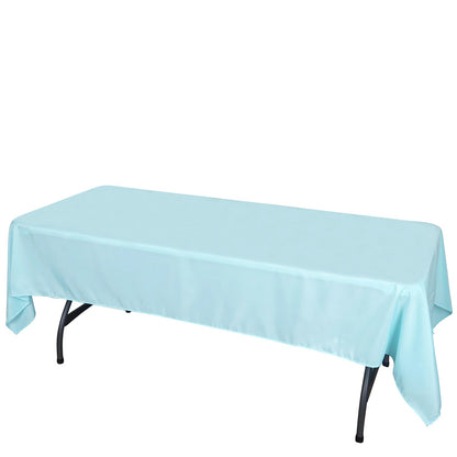 60x102inch Polyester Tablecloth - Blue