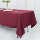 60x102inch Burgundy 200 GSM Seamless Premium Polyester Rectangular Tablecloth