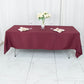 60"x102" Burgundy Premium Polyester Rectangular Tablecloth - 220GSM