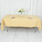 60"x102" Champagne Premium Polyester Rectangular Tablecloth - 220GSM